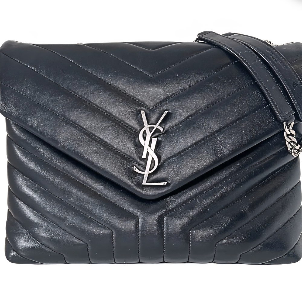 Yves Saint Laurent Black Loulou Shoulder Bag